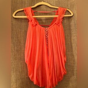 Free People Coral Top Size Xs